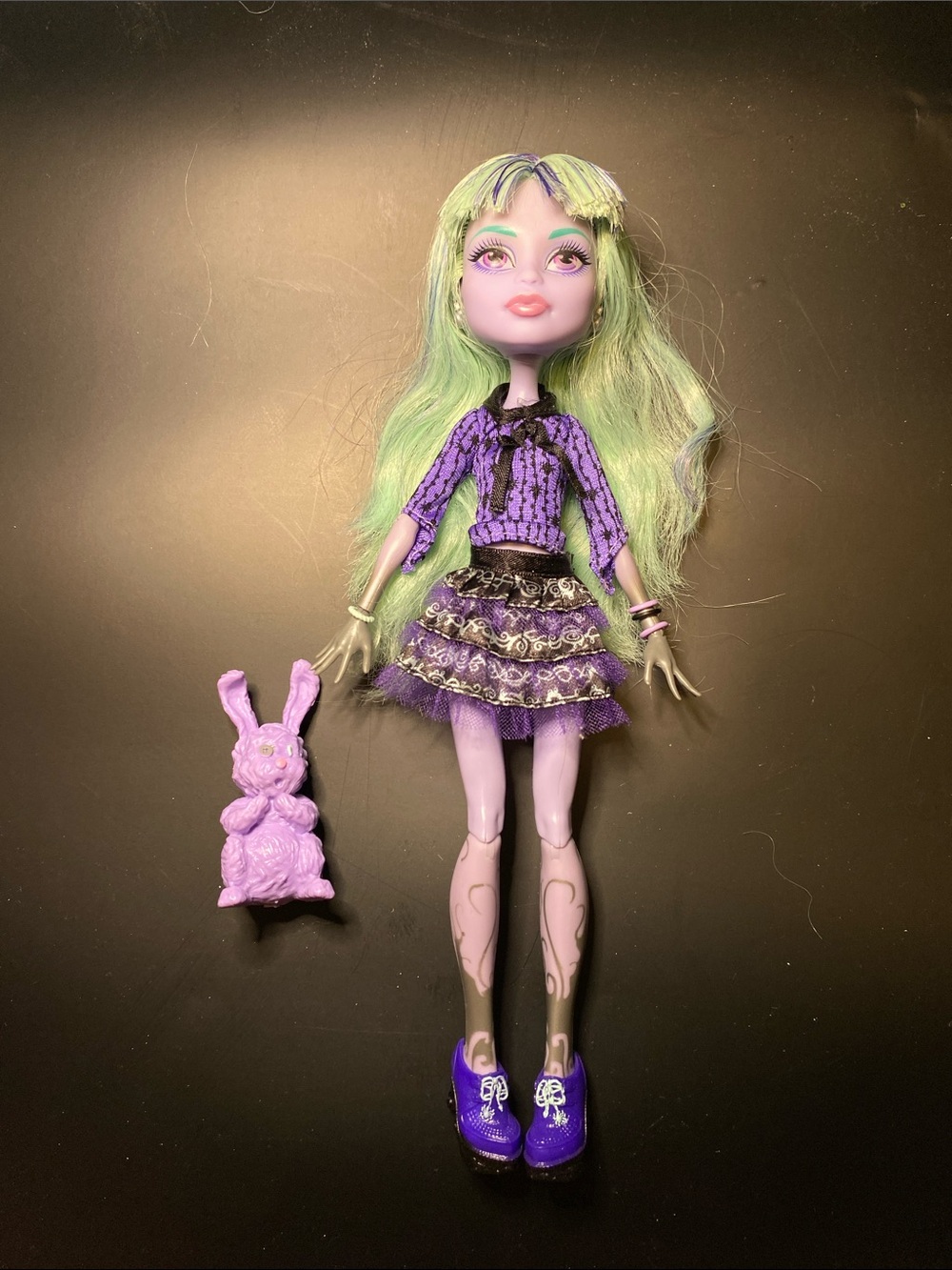 Monster High Twyla 13 Wishes Generation 1 G1 with pet and student diary